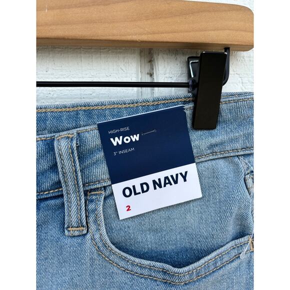 NWT Old Navy High Rise WOW Inseam 2" Shorts, Sz 2 - Picture 5 of 5